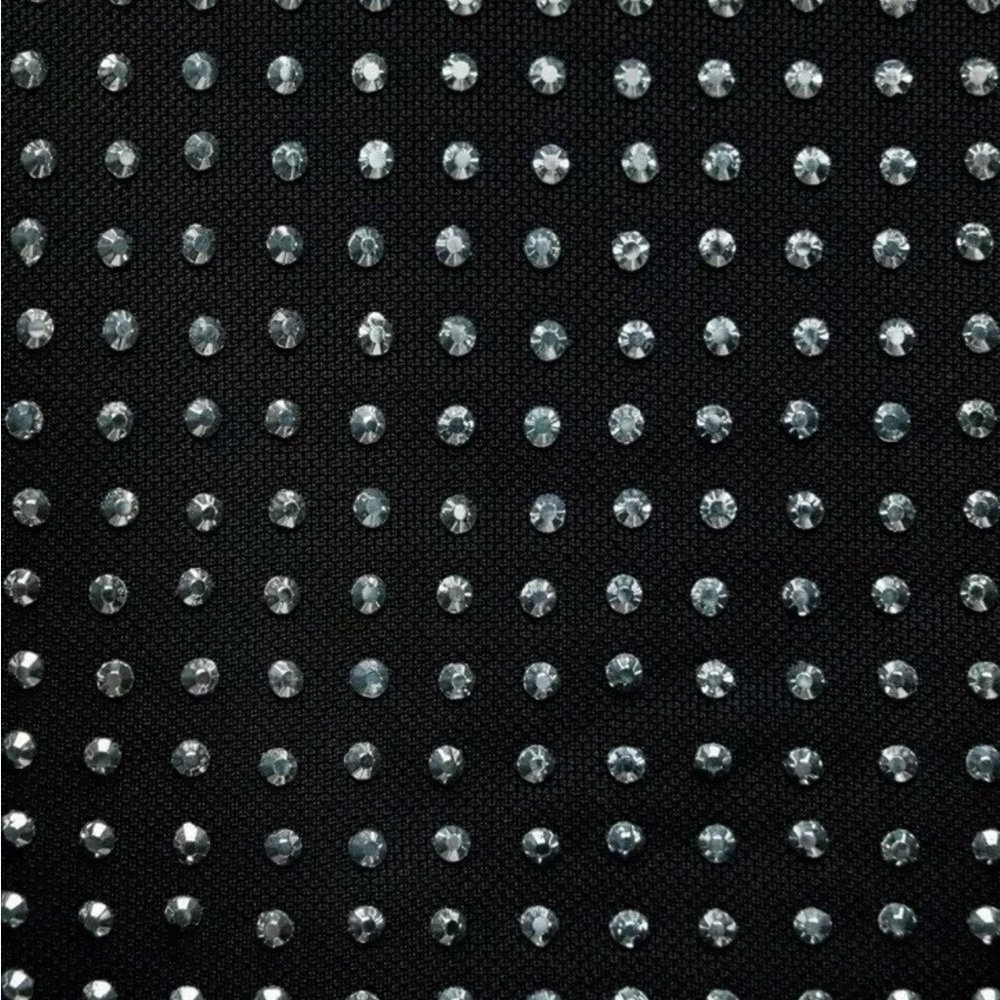 Zara Black Backless Dress with White Dots - Picture 3 of 6
